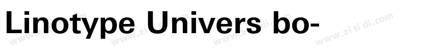Linotype Univers bo字体转换 Linotype Univers bo字体转换